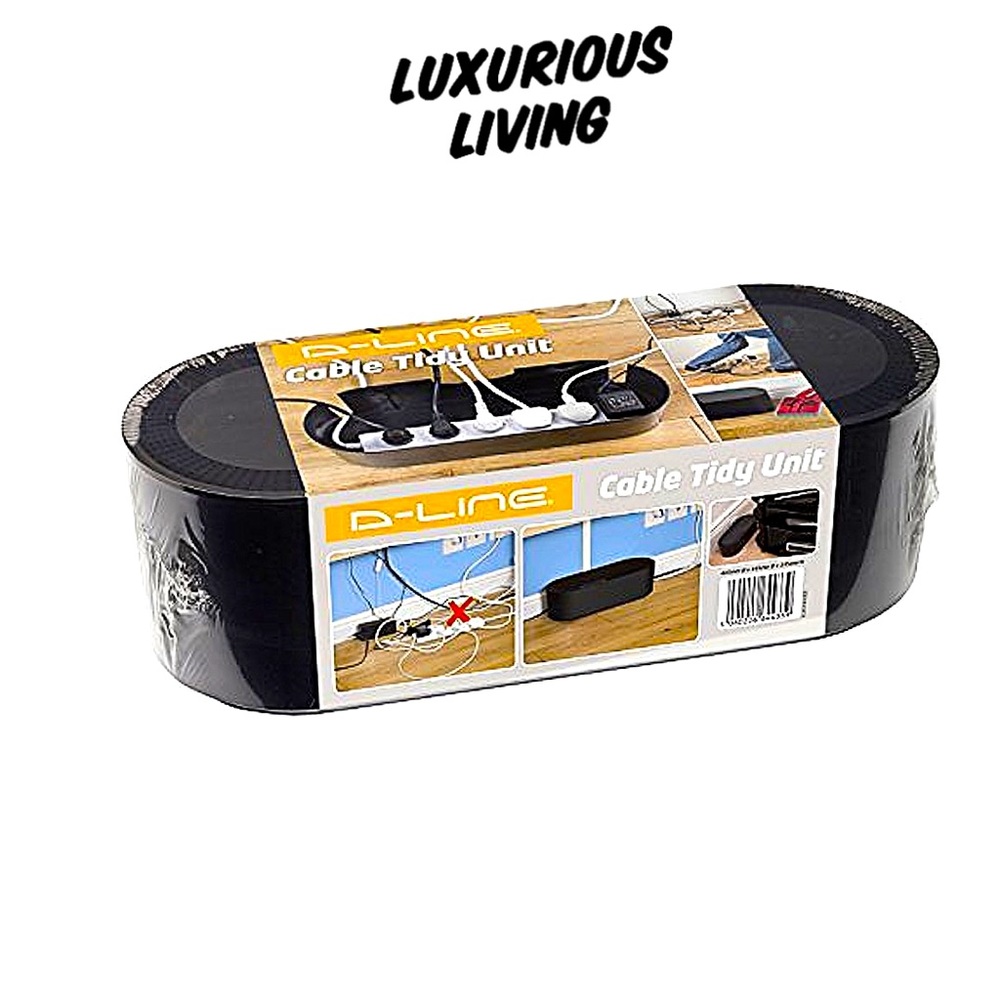 D-Line Cable Tidy Box, Hide and Conceal Electrical Cables